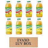 Evaxo Mango, Pineapple Juice, 16 oz. Bottle, 8 Count, 2 Servings per Bottle
