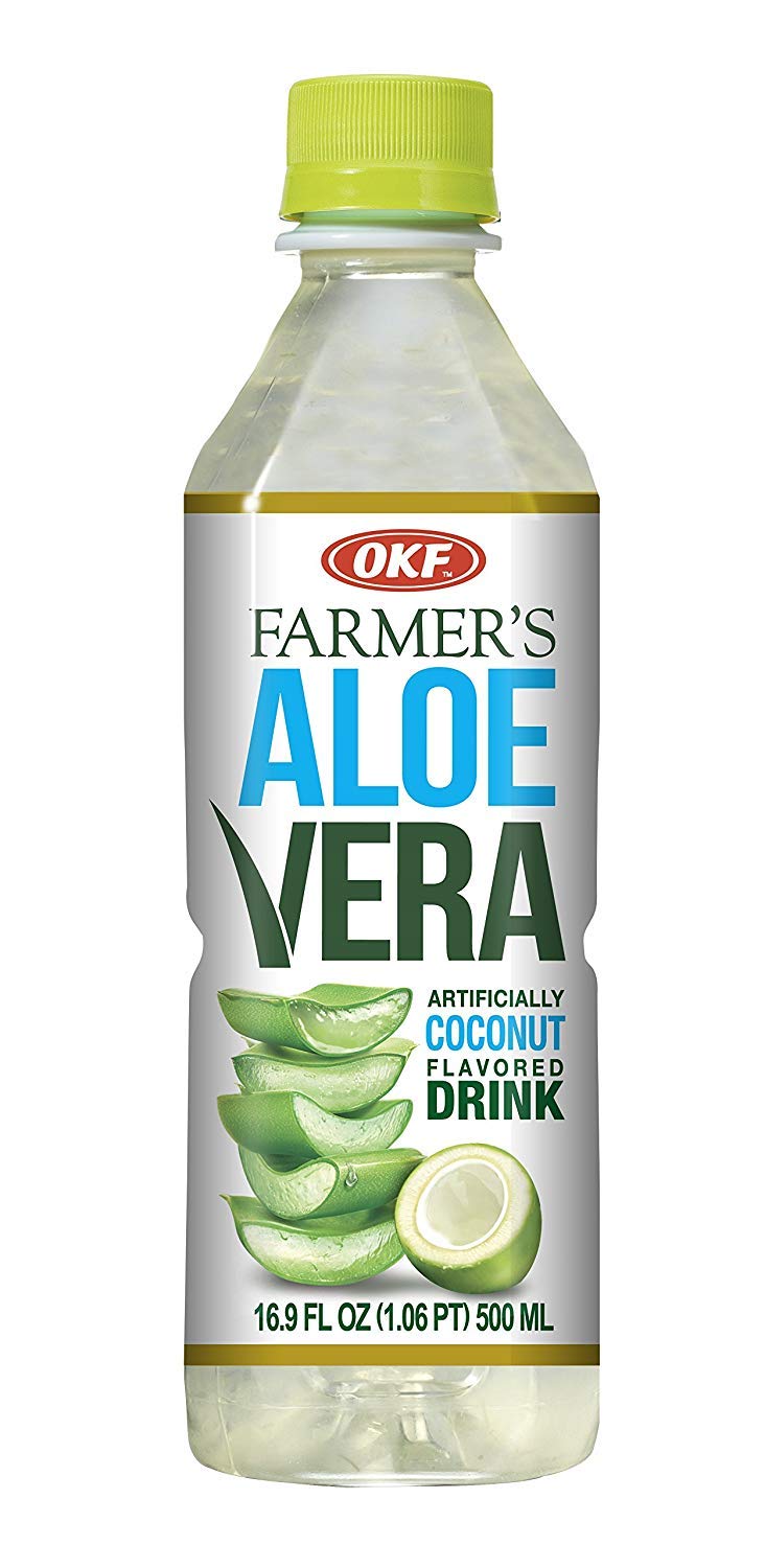 Farmer's Aloe Vera Variety Pack - Original, Mango, Coco, Fresa/Strawberry, Pina/Pineapple Drinks, 16.9 Fl Oz (Pack of 10, Total of 169 Oz)
