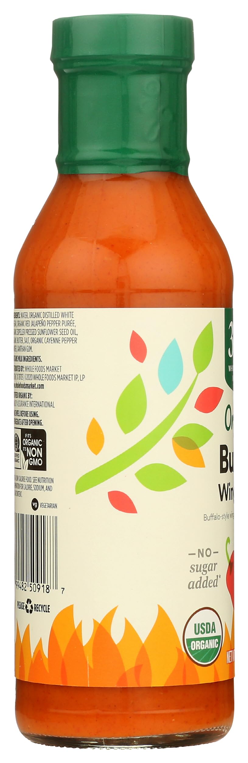 365 by Whole Foods Market Organic Buffalo Wing Sauce Medium, 12.5 Ounce