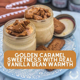 Caramel Crème Brûlée Cane Sugar | Artisanal Infused Sugar | 1:1 Replacement For Plain Sugar | All Natural, Non GMO | Gourmet Sweetener | Handmade in Small Batches | GLP-1 Friendly | Magnetic Tin | Gustus Vitae | #82