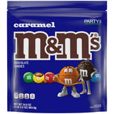 M&M'S Caramel Milk Chocolate Candy Bulk Pack, Party Size, 34 oz Resealable Bag for Parties, Baking and Sharing