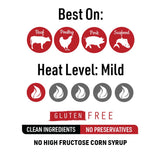 Fat Boy Hickman's BBQ Haugwaush Sauce PACK OF 2 - Perfect for Beef, Pork, Chicken, Pulled Pork and Ribs - Clean Ingredients, Gluten Free, No MSG & No