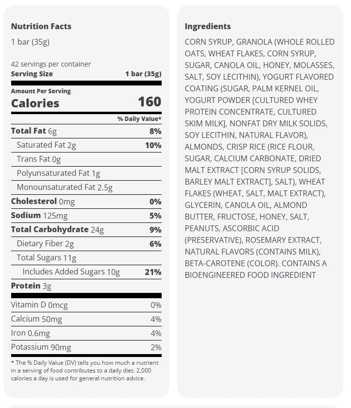 HEB H?E?B Sweet & Salty Almond Granola Bars