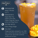 Organic Positively Tea Company, Mango Tango Black Tea, Loose Leaf, 16 Ounce