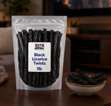 Black Licorice Twists - 1 lb Bag of Classic Soft & Chewy Licorice Candy - Bold Old?Fashioned Flavor - Fresh, Premium Quality Twists