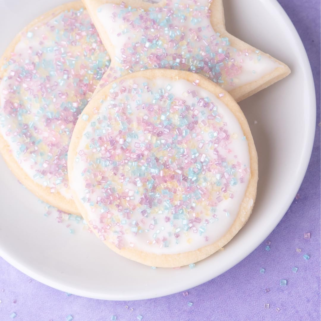 Sweets Indeed Pastel Sugar, Edible Sprinkle Sugar Mix, Perfect for Cake Decorations, Baking, Ice Cream, Cookies, Cupcake Topper, 4 ounces