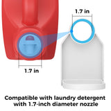 [2 Pack] Laundry Detergent Dispenser Cup Holder & Nozzle Force-Saving Switch, Soap Dispenser,Drip Catcher, for Laundry Room Organization and Storage
