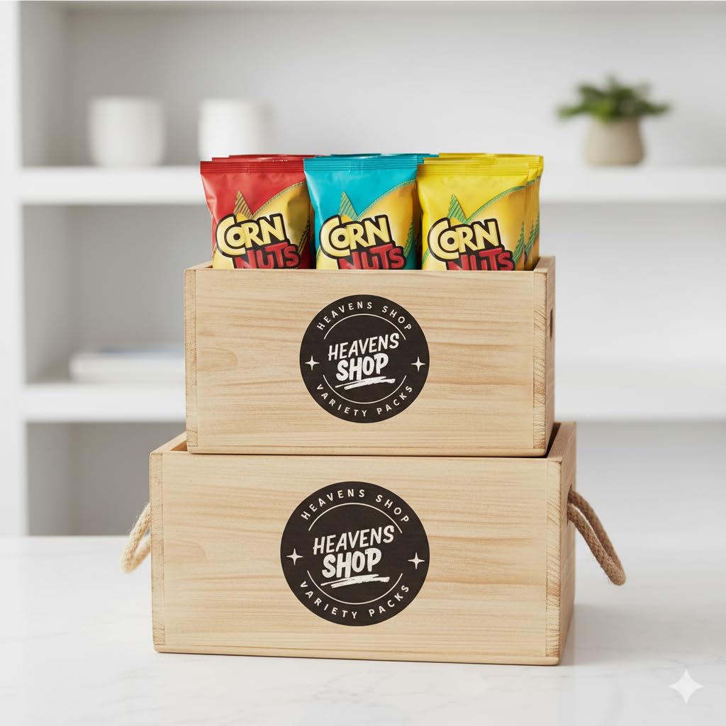 Corn-Nuts Crunchy Corn Snacks Variety Pack, 1.7 oz Bags, Bold Roasted Flavors, Individually Packed, (Pack of 24)