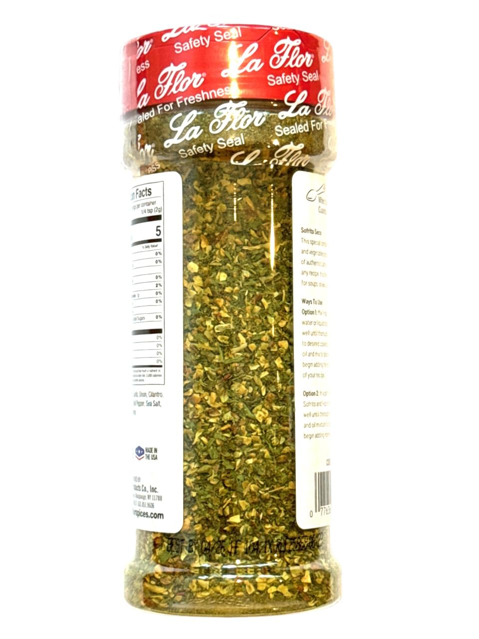 La Flor, Sofrito Seco | Cooking Base | Dried Spices | Adds great Flavor to All Foods! | 4-Oz