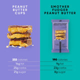 TRUBAR Vegan Protein Bar, Smother Fudger Peanut Butter, Gluten Free, Plant Based Protein, Dairy Free, Non GMO, Soy Free, No Sugar Alcohols, 12G