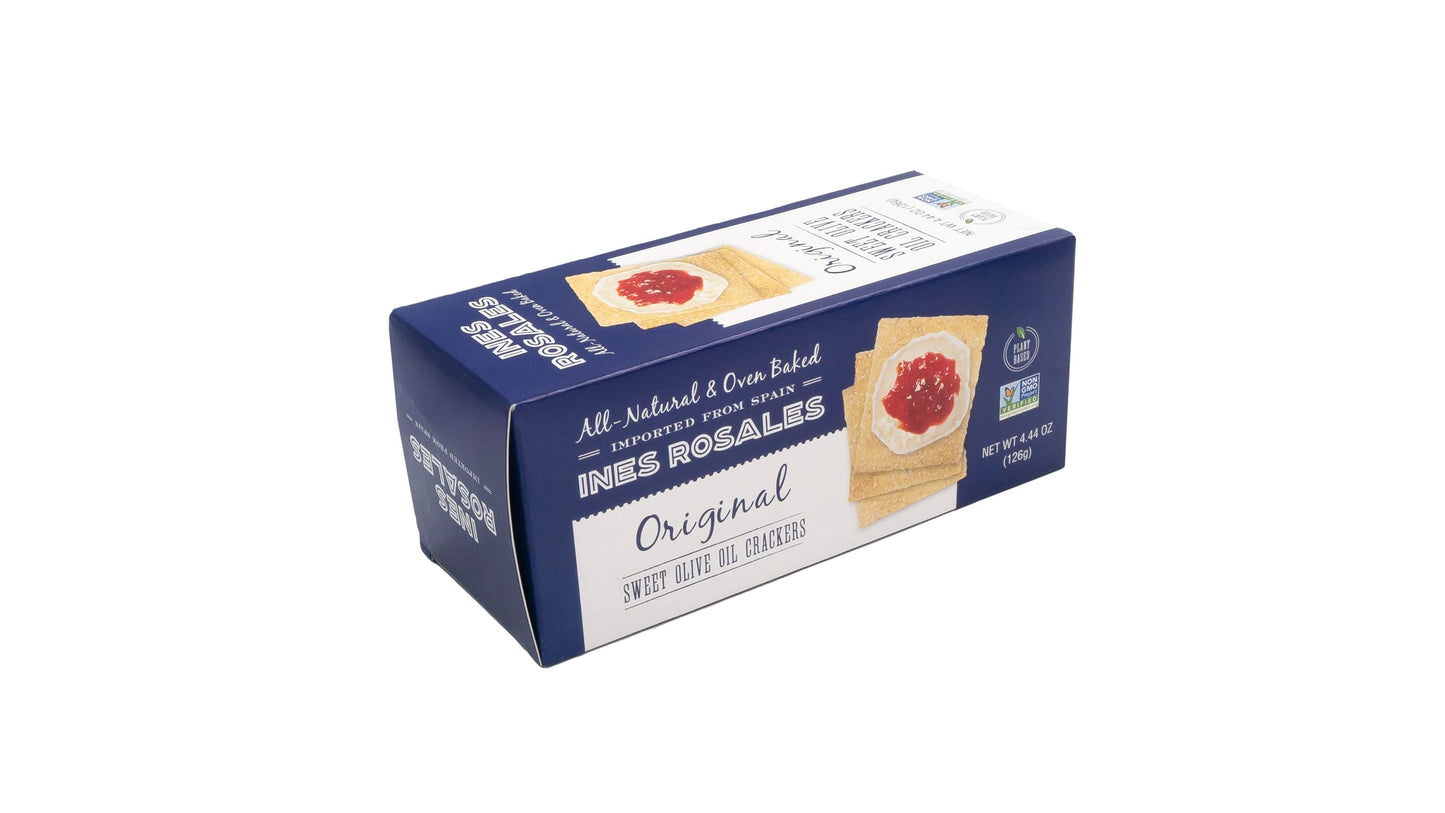 Ines Rosales Original Olive Oil Crackers 4.44 Oz