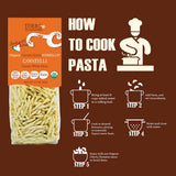 3 PACKS ORGANIC ITALIAN DURUM WHEAT CAVATELLI PASTA - Sicilian Ancient Grain Russello Vegan Crafted in Italy. LOW-GLUTEN INDEX. Has 6X More Fiber