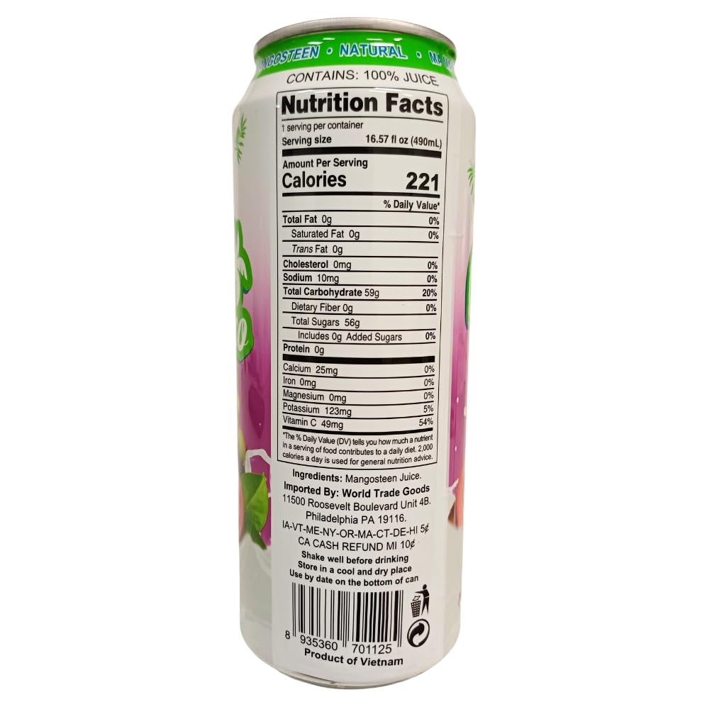 Mi Tierra - Natural Juices 16.57oz - Mangosteen - Pack of 6