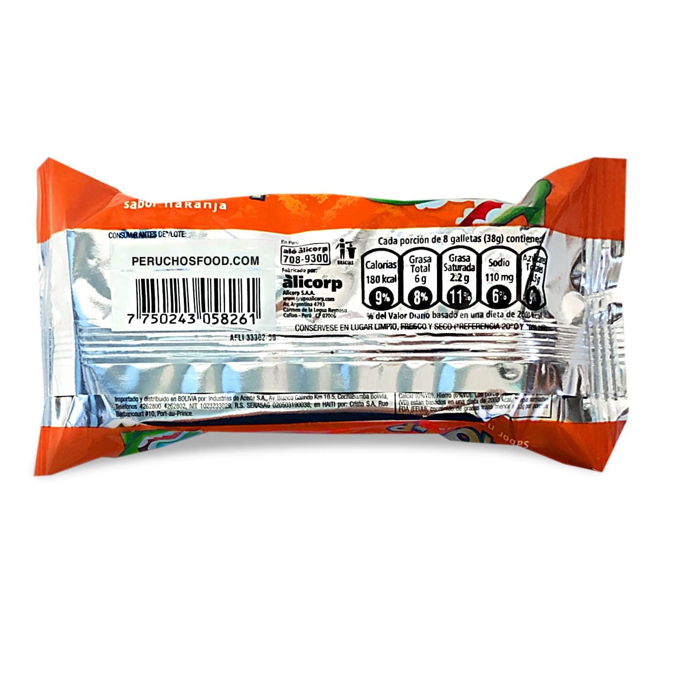 Victoria Galletas Chomp con Sabor Naranja | Peruvian Orange Cookie 8 oz