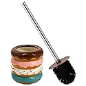 Deep & Sturdy Toilet Bowl Brush with Holder - Doughnut Bowl Brush - Durable Scrubbing - Toilet Cleaners - Household Essentials - Bathroom Cleaner