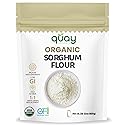 Quay Naturals Organic Sorghum Flour 2lb - Organic Jowar Flour - Made With Gluten Free Sorghum Whole Grain - Non GMO - Gluten Free Baking Flour