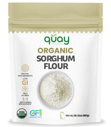 Quay Naturals Organic Sorghum Flour 2lb - Organic Jowar Flour - Made With Gluten Free Sorghum Whole Grain - Non GMO - Gluten Free Baking Flour