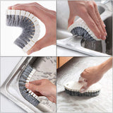Multi-Purpose Scrub Brush Set - 4 Pack Kitchen Cleaning Brushes with Stiff Bristles for Dishes, Pots, Pans, Sink & Bottles - Dish Brush with Ergonomic