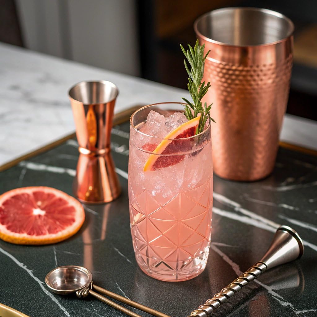Fever-Tree Sparkling Pink Grapefruit - Premium Soda Mixer for Cocktails and Mocktails, 6.8 fl oz Bottles, Pack of 24 - Naturally Sourced, Non-GMO