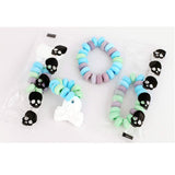 Greenbrier (1) Bag Halloween Candy Bracelets - Candy Beads with Skull Charms - 10 Individually Wrapped Pieces per Bag - Net Wt. 2.82 oz / 80 g