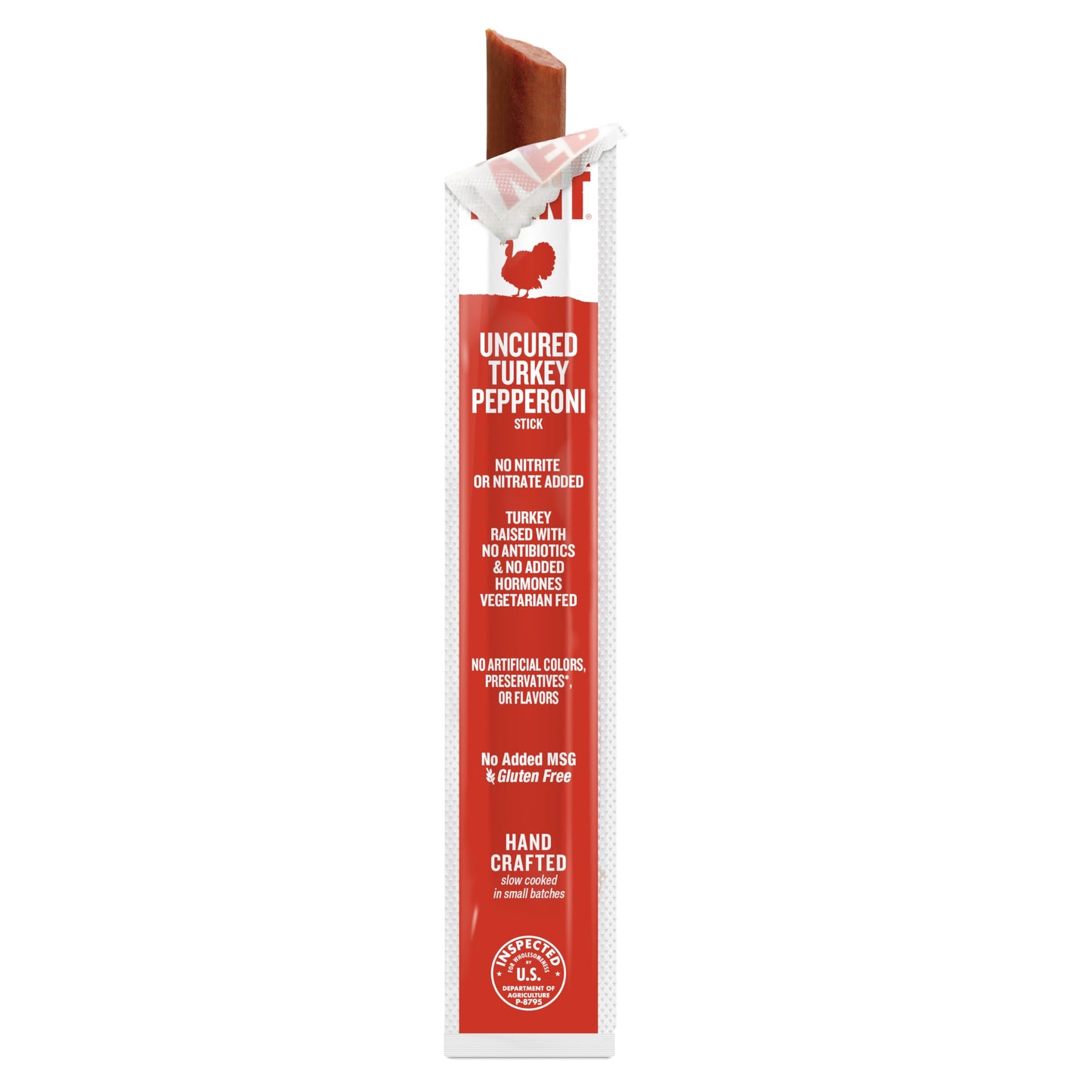 Snack Sticks by Vermont Smoke & Cure - Uncured Pepperoni - Turkey - Healthy Meat Protein - 1oz Jerky Stick - 1 Count (Pack of 1)