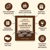 Dark Chocolate Nonpareils 8oz, Gourmet Candy with Sprinkles, Party Treat