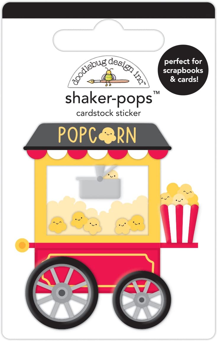 Doodlebug Shaker-Pops 3D Stickers - What's Poppin'