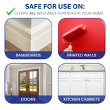 812 Wall & Baseboard Cleaner Spray - Safely Cleans Painted Walls, Baseboards, Kitchen Cabinets, Doors & More | Family & Pet Friendly | Made in America