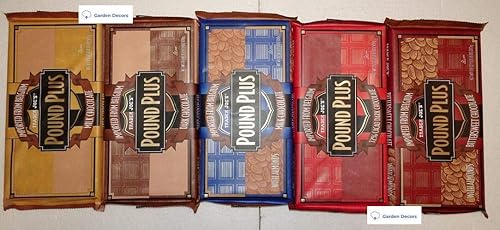 Trader Joe's Belgian Pound Plus 5 Flavors Chocolate Bar Combo Set (Made in Belgium)