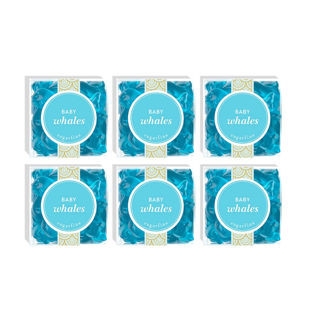 Sugarfina Baby Whales Small Candy Cube, Gummies, 3.8 oz, 6 Count