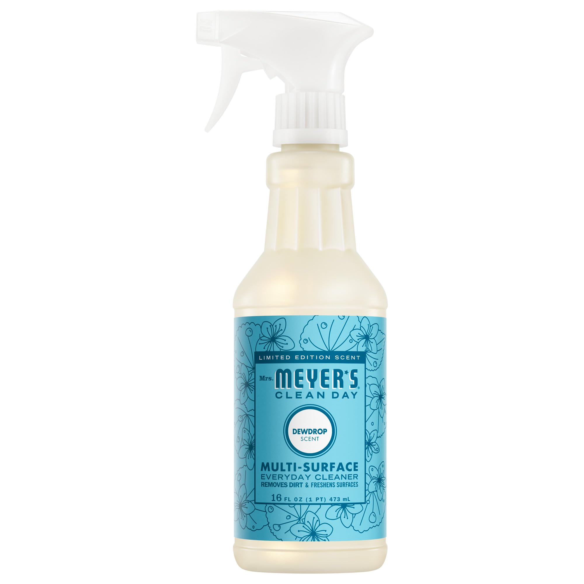 Mrs. MEYER'S CLEAN DAY Room Spray, Multi-Surface Everyday Cleaner, Dewdrop Scent, 16 Fluid Fl Oz Bottle
