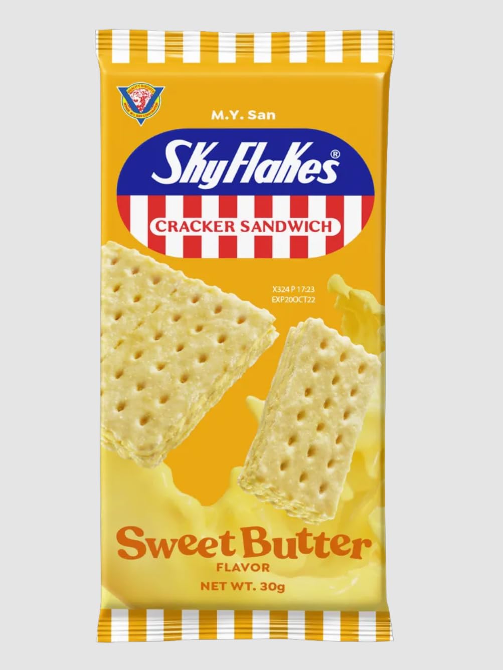 M.Y. San Cracker Sandwich Sweet Mantikilya (Sweet Butter Cream) Flavor, 300g (10.58 oz) 3 Pack