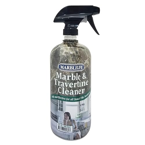 Marblelife InterCare Marble and Travertine, Natural Stone & Terrazzo Liquid Cleaner, Shower & Tile Surface Care, Floor, Walls & Countertop Cleaner