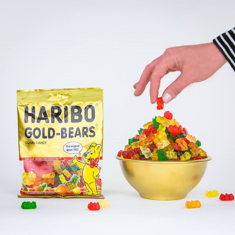 HARIBO Gummi Candy, Original Goldbears, 8 oz. Bag