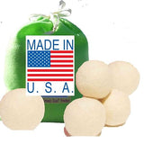 5 Eco-Friendly Wool Dryer Balls -Set of Five 100% Handmade, Natural and Unscented Quality Wool from US Farms