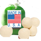 5 Eco-Friendly Wool Dryer Balls -Set of Five 100% Handmade, Natural and Unscented Quality Wool from US Farms