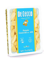 De Cecco Potato Gnocchi No. 401, 17.5 Oz (Pack of 4), Authentic Italian Dumplings, Made with Potatoes and Wheat Flour, Versatile Pasta for Sauces