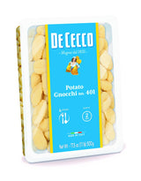 De Cecco Potato Gnocchi No. 401, 17.5 Oz (Pack of 4), Authentic Italian Dumplings, Made with Potatoes and Wheat Flour, Versatile Pasta for Sauces