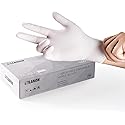 LANON Food Safe White Disposable Nitrile Gloves, Latex-Free, Powder-Free, Textured Fingertips, Cooking, Cleaning, Large