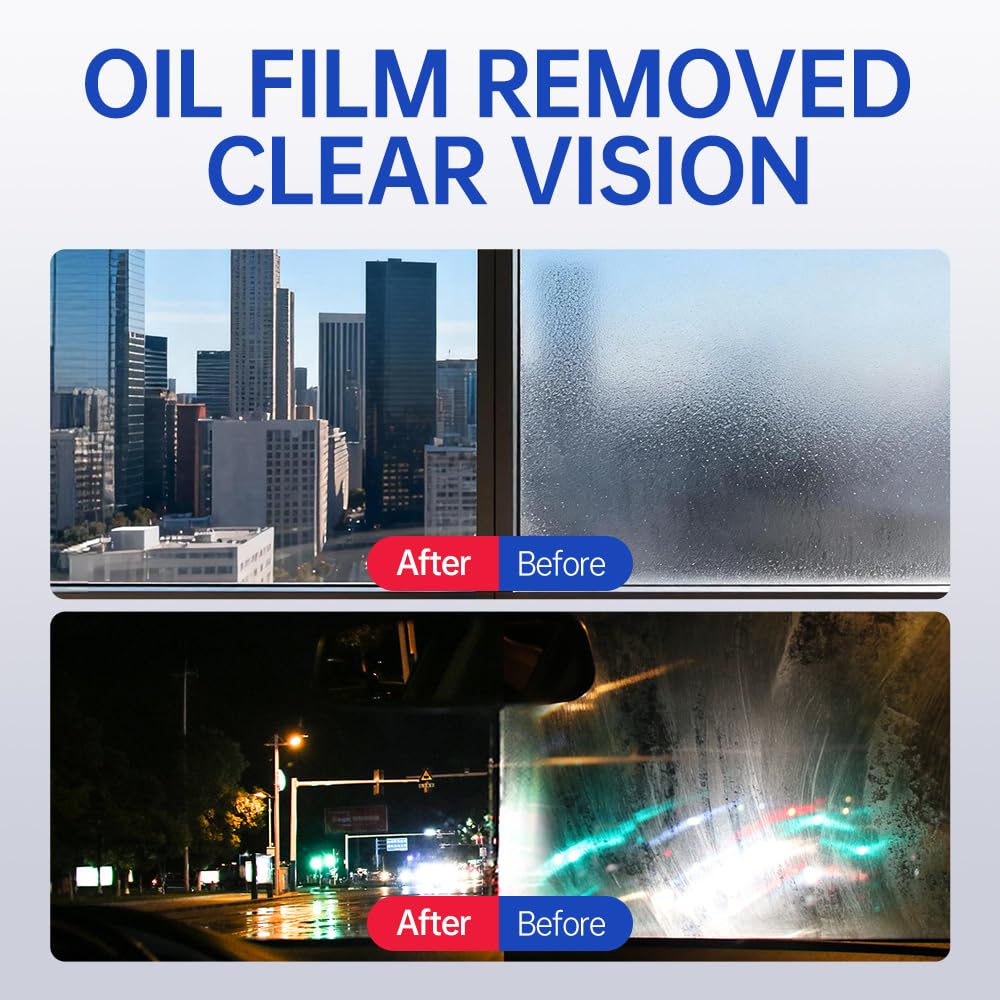Glodway Glass,Mirror and Window Cleaner for Auto and Home Cleans,Streak-Free,Ammonia-Free,Tint-Safe,4.58 OZ