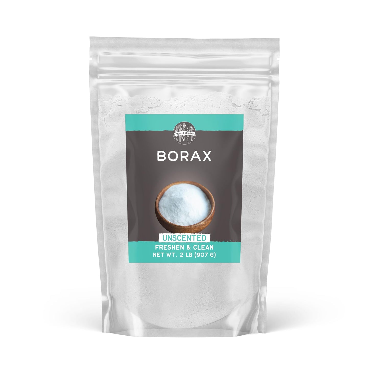 Birch & Meadow Borax, Bulk Size, Unscented, Laundry & Cleaning Additive (2 Pound)