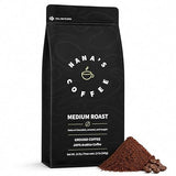 Nana's Coffee Low Acid Organic Ground Coffee 12 Oz - Single Origin Dominican Republic Medium Roast - Smooth & Stomach Friendly Specialty Coffee - 100%