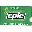 EPIC DENTAL Spearmint Gum Blister Card, 12 CT