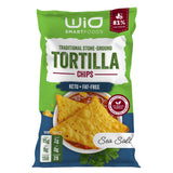 WiO SmartFoods™ Low Carb Tortilla Chips (Pack of 1, 8oz) - Fat-Free, Keto-Friendly, and Low Calorie Healthy Chips for Parties, Gatherings, and Daily