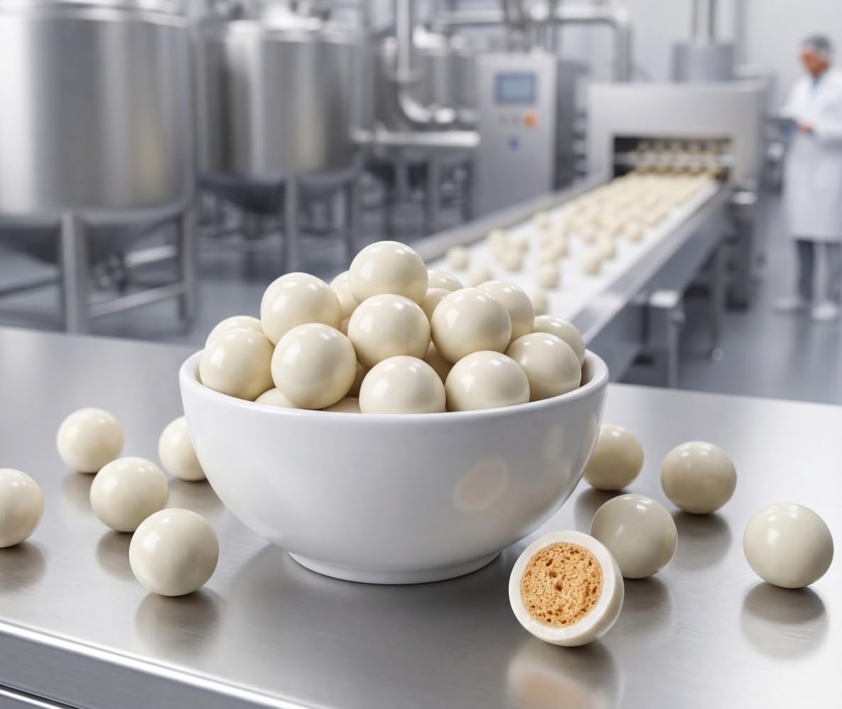 Yogurt Covered Malted Milk Balls 1 lb Creamy Yogurt Coating Crunchy Center