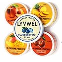 LyvWel Caffeine Dip Pouches| Nootropic Energy| Variety Pack Caffeine Pouches, 5 Flavors - Pineapple Crush, Mango Crush, Cherry Blast, Peach Iced Tea
