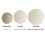XXL Wool Dryer Balls, 3PCS Natural Fabric Softener, Fluff Laundry Wrinkle Release and Saves Drying Time, Reusable
