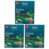 Dilmah Premium 100% Pure Ceylon Tea, 100-Count Tea Bags (Pack of 3)