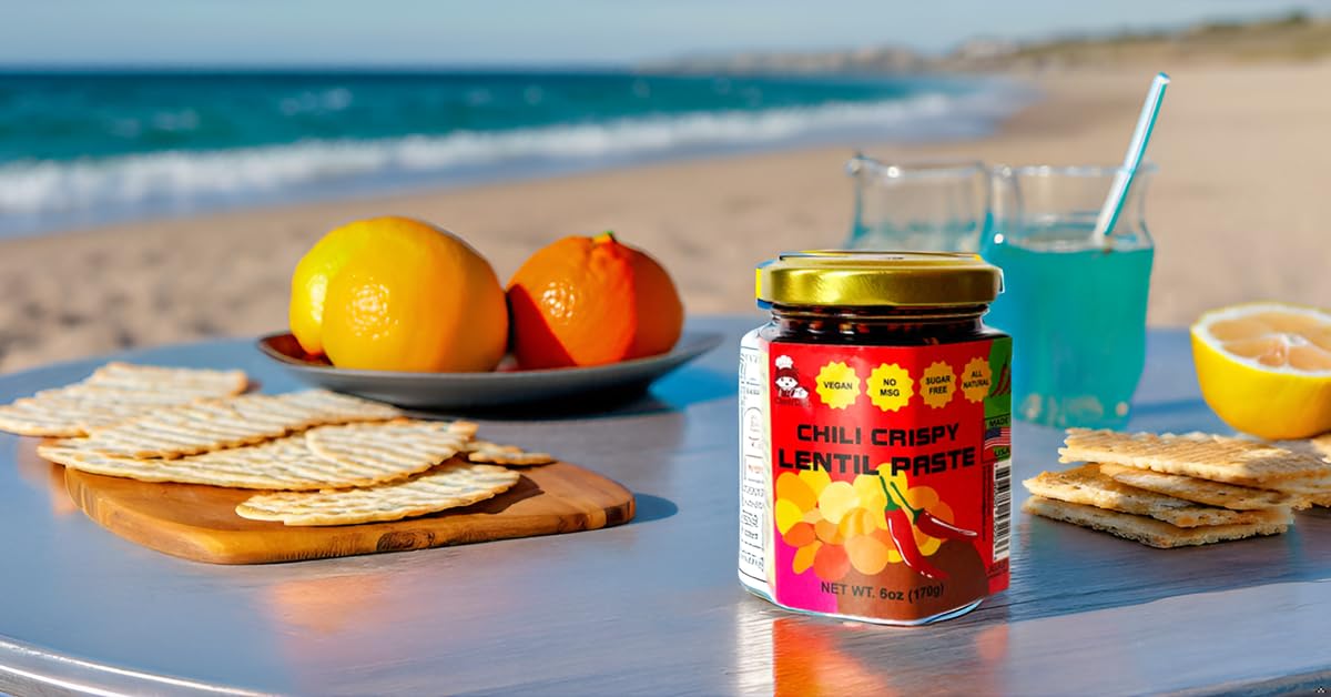Chili Crispy Lentil Paste-gourmets and chili lovers must, spicy and tasty, vegetarian and gluten free, made in USA with unique fusion of American