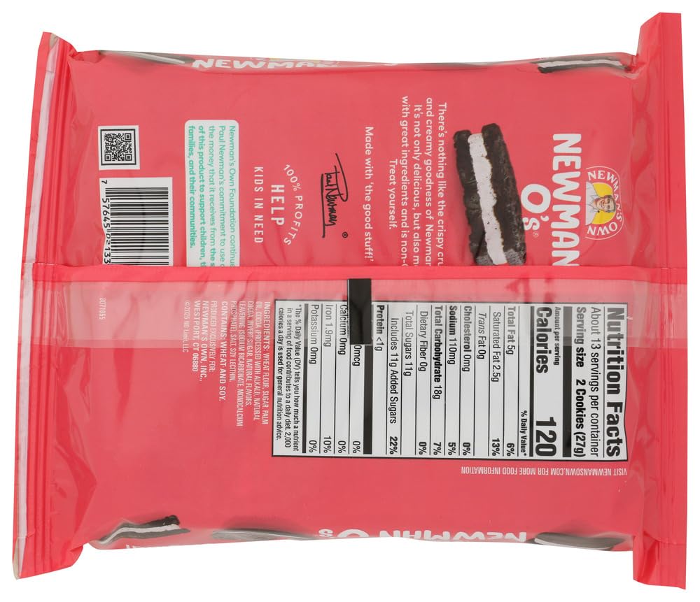 Newmans Own Original Newman O's Cookies, 13 OZ